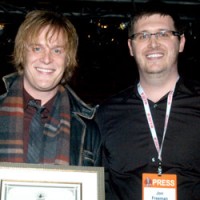 Small Label Breakout Artist of the Year Rick Huckaby and MR Chart Dir. Jon Freeman