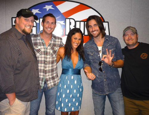 Pictured left to right: Big D, Jarrod Owen, Jessica (Jarrods date), Jake Owen and Bubba 