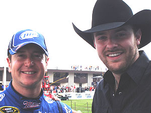 Pictured at Michigan International Speedway: NASCAR driver Kurt Busch and Young