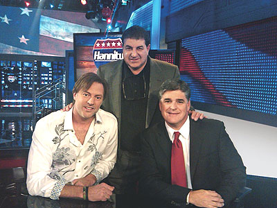 Photo 1 L-R: Worley, Bill Catino (Pres. Stroudavarious), Sean Hannity