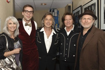 (l-r) Emmylou Harris, Justin Townes Earle, Jim Lauderdale, John Fogerty & Buddy Miller photo credit: Erika Goldring