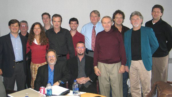   (l-r): Chris Trotter, Genspring/Suntrust Bank; Robert Williams, Outback Promotions; Kissy Black, Lotos Nile Media; Tony Rodono, Aleven Creatives; Clif Doyal, Corporate Publicist, AirPlay Direct; Scott  Welch, EVP AirPlay Direct; Mike Hagler, Jr., Director of New Media for Dolly Parton; Robert Weingartz, CEO, AirPlay Direct (seated); James Dorsey, Board Member, AirPlay Direct; John Gillin, Board Member, AirPlay Direct; Clay DuBose, Advisor, AirPlay Direct; Raleigh Squires, Operations Manager, AirPlay Direct; Steve Ivey, IMI Music. Photo credit: Courtney Skiver