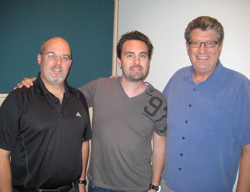 Pictured L-R  are ASCAP VP/GM Marc Driskill, Dodd, ASCAP VP Dan Keen.