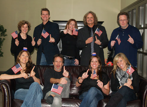 Photo ID (back row L to R): Director Information Services PJ Olsen, SE Rep Nathan Cruise, NE Rep Suzanne Durham, VP Promotion Rick Moxley and VP Sales & Marketing Bill Kennedy  (Front row L to R): Mgr. Media & Marketing Tracy Arnold, General Manager George Nunes, Promotion Coordinator Ali Sparico and Sales, Marketing & New Media Sloane Cavitt 