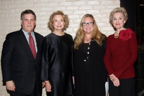 Brooks & Dunn, Governor Phil Bredesen, The Honorable William H. Frist, M.D., Susan Simons, Brooks and Dunn and Michael Bolton were announced as the 2010 T.J. Martell Foundation Honors Gala honorees during the Foundations holiday kick off reception on Thursday, December 10, 2009 at BMI. (L-R): Dr. C.Wright Pinson (Honors Gala Co-Chair), Susan Simons (Honors Gala Honoree), Whitney Daane and Barbara Daane (Honors Gala Co-Chairs) Photo by Randi Radcliff 