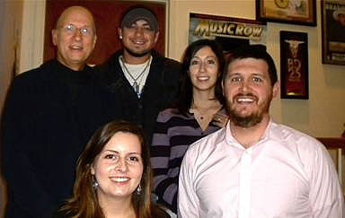 Pictured L to R: News Editor Sarah Skates, Publisher/CEO David Ross, Williams, RowFax Manager Michelle Ross and Chart Director Jon Freeman. Photo: Jon Walker, AristoWorks