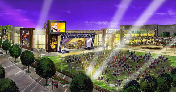 Preliminary design for the new International Bluegrass Music Center.