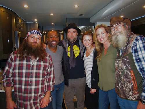 Pictured (L-R): Willie Robertson, Darius Rucker, Jim Wright, Sadie Robertson, Korie Robertson and Si Robertson. Photo: Joanna Carter