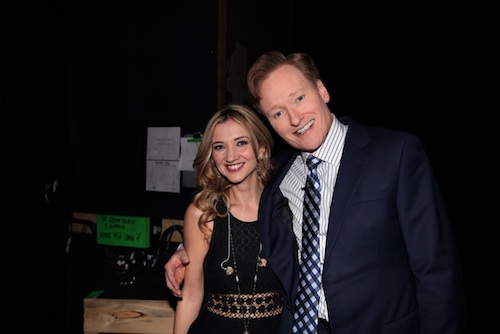 Pictured (L-R): Sarah Darling and Conan O'Brien