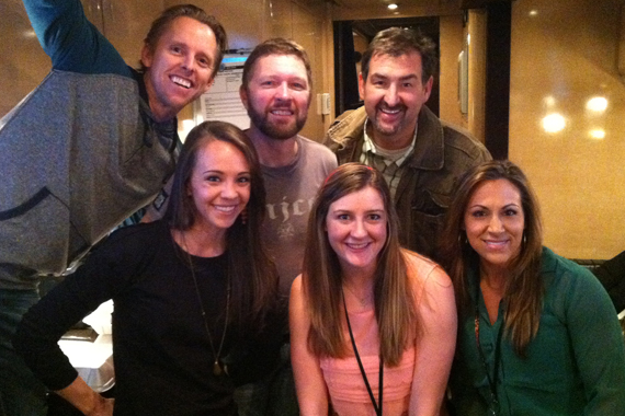 Craig Morgan visited with WZZK  during the Birmingham, AL showcase, Downtown After Sundown. Pictured (L-R) Top: Bill Lubitz (Black River), Craig Morgan, Paul Orr (WZZK PD). Bottom: Megan Boardman (Black River), Tess Frame (WZZK), Jamie Boyd (WZZK)