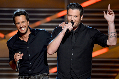 48th Annual ACM Hosts, Luke Bryan and Blake Shelton. Photo: Ethan Miller