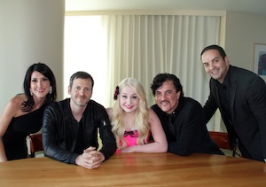 Pictured (L-R): Beka Tischker, Dr. Luke, RaeLynn, Scott Borchetta & Mike MolinarPhotos courtesy of Big Machine Label Group/Erik Philbrook