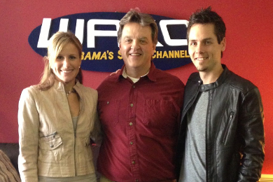 Susan Ashton recently met with Lake Broadcasting's Steve Culberson at WKGA while on a radio tour. Pictured (L-R): Susan Ashton, Steve Culberson and guitarist Jesse Michael Howard.