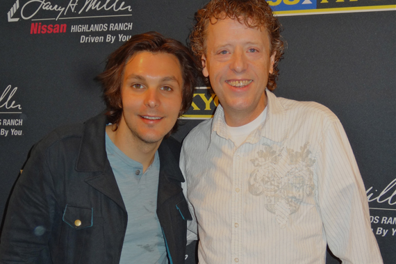 Charlie Worsham visited with Eddie Haskell of KYGO while in Denver recently.