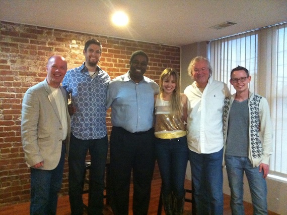 Pictured (L-R): RG Jones, Sony Music Secondary Promotion Manager Robert Freeman, WDKN MusicDirector Kenneth Forte, President/WDKN Joanna Smith, RCA artist Dale Turner,WDKN Mornings Rusty Sherrill, Sony Music Secondary Promotion