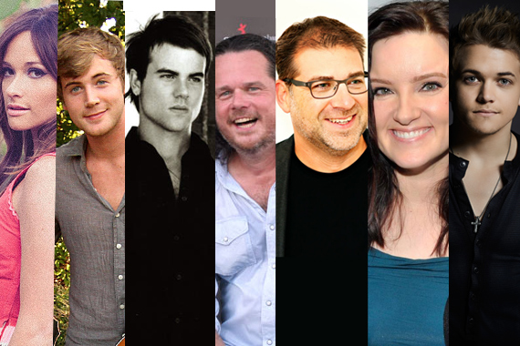 Breakthrough Songwriters (L-R): Kacey Musgraves, Jimmy Robbins, Ross Copperman, Jim McCormick, Barry Dean, Brandy Clark, Hunter Hayes