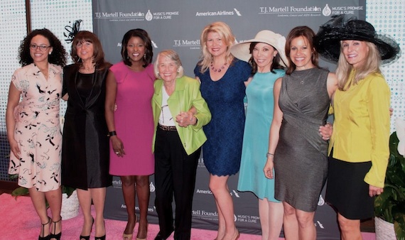 Pictured (L-R): Elle Varner, Joanne Camuti, Director American Airlines, Lori Stokes, Liz Smith, Marcie Allen, President, honoree Dr. Margaret I. Cuomo, Jenna Wolfe and Laura Heatherly.