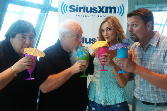 Sarah Darling recently celebrated the world premier of her new summertime single "Little Umbrellas" at the Sirius XM Headquarters in Nashville. Pictured (L-R): John Alexander (Sarah's manager), John Marks (Sirius XM's Sr. Director of Country Programming), Sarah Darling, Storme Warren (host of Sirius XM's "The Highway")