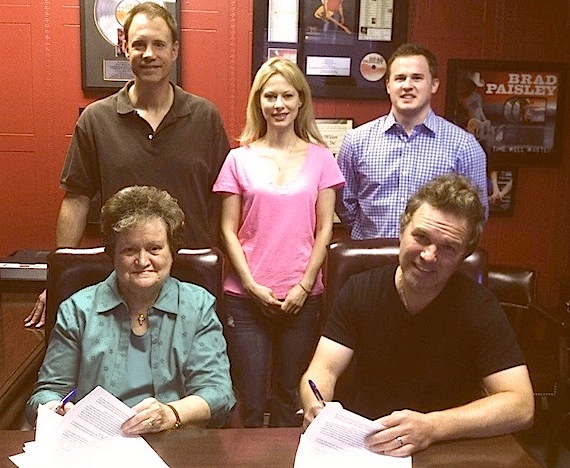     Pictured (L-R, Back row): Shane Barrett, Amy Rathburg, Jason Turner. (L-R, Front row): Ann Wilson and Buck Johnson