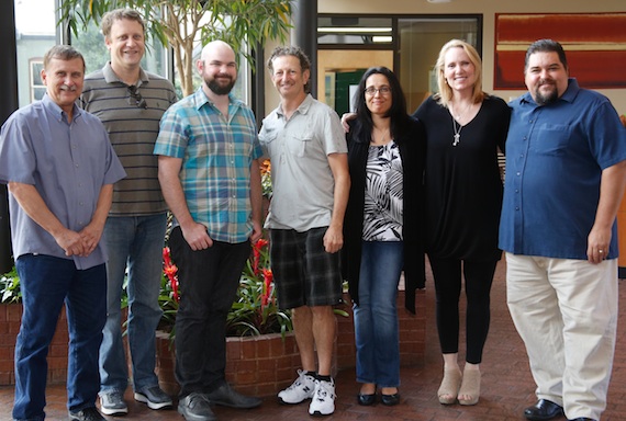 Pictured (L-R): SESACs John Mullins, Razor & Ties Ross Asher, Salmon, Razor & Ties Craig Balsam, Sharon Tapper and Lisa Johnson & SESACs Tim Fink. Photo: Ed Rode