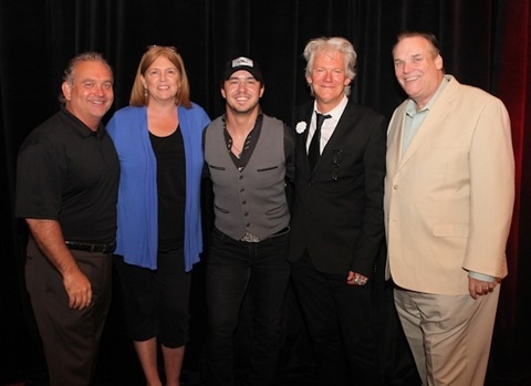 Pictured (L-R): Mike Culotta (CRB/CRS President), Becky Brenner (Albright, O'Malley & Brenner), Weston Burt, Skip Bishop (HitShop Records), Bill Mayne (CRB/CRS Executive Director). Photo Credit: Kristen England