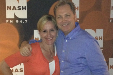 Steve Wariner recently visited NASH-FM in New York City earlier this week while in town for the CMA Songwriter Series. While there, he interviewed with radio personality Kelly Ford about his September 10 release, It Ain't All Bad. Pictured (L-R): Steve Wariner, Kelly Ford. Photo: Scott Stem