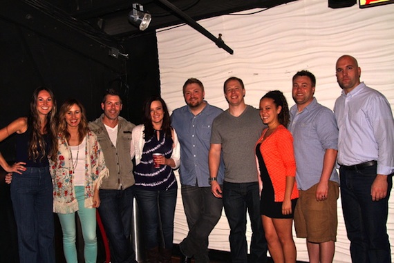 Pictured (L-R): ASCAP's Evyn Mustoe, Jessi Alexander, Trevor Rosen, Brandy Clark, Josh Osborne, Black Label Booking's Mike Abramson, Joe's Bar's Montse Azmani, Black Label Booking's Ryan Allen and ASCAP's Robert Filhart.