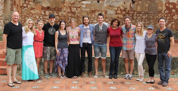 Pictured (L-R): World Vision's Michael Bianchi, CAA's Megan Sykes, Molly Hunt, Luke Laird, Natalie Hemby, Nicole Johnson (Elenowen), Josh Johnson (Elenowen), Russell Dickerson, World Vision's Claudia Martinez, Matt Wertz, Melissa Fuller, Ella Mae Bowen, and World Vision's Mike Severson