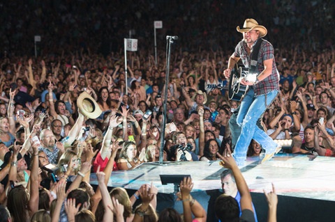 Jason Aldean at Fenway Park. Photo: Chris and Todd Owyoung