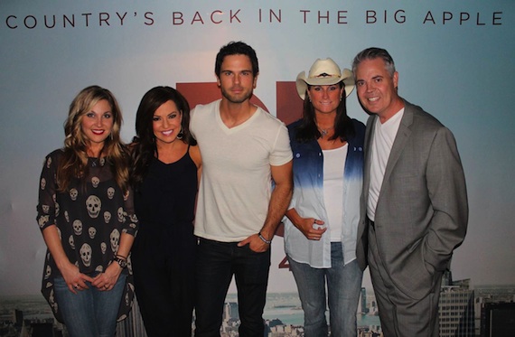 Pictured (L-R): Sunny Sweeney, Robin Meade, Chuck Wicks, Terri Clark and Blair Garner.