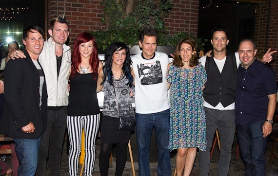 Pictured (L to R): Zachary Kelm (Q Management), Seth Morrison, Jen Ledger, Korey Cooper, Craig Kallman (Atlantic Records Chairman/CEO ), Julie Greenwald (Atlantic Records Chairman/COO), John Cooper and Pete Ganbarg (Atlantic Records EVP and Head of A&R).