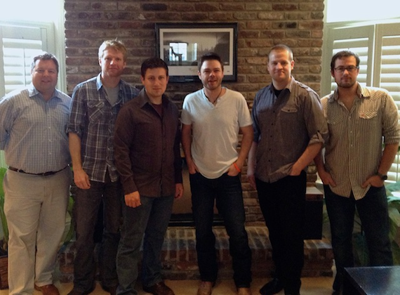 Pictured (L-R): Bradley Collins (BMI Sr. Director, Writer-Publisher Relations); Kos Weaver (BMG Chrysalis Executive Vice President); Daniel Lee (BMG Chrysalis Senior Creative Director); Doug McCormick; Matthew Cottingham (Attorney, ICS Law Group, P.C.); Braeden Rountree (Agent, William Morris Entertainment)