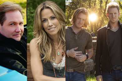 Steve Wariner, Sheryl Crow, FGL's Tyler Hubbard and Brian Kelley