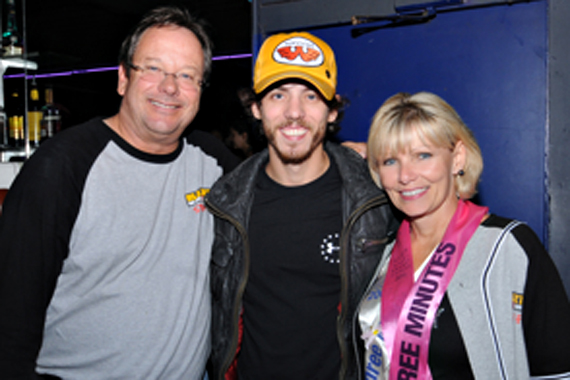 Chris Janson paid a visit to KRTY to perform his brand new single Cut Me Some Slack in a show supporting of the San Joses annual Avon Breast Cancer Team Event. The Country newcomer will release his Bigger Picture Group CD on September 3. Pictured (L-R)  Nate Deaton (KRTY MD), Chris Janson, Tina Ferguson (and Sales Manager). Photo: Rudy Sabin