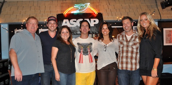 Pictured (L-R): ASCAP's Mike Sistad, Steven Clawson, ASCAP's Alison Toczylowski, JT Harding, ASCAP's LeAnn Phelan, Trevor Rosen and Clare Dunn