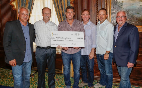 PHOTO 2 (L-R):  ACM Treasurer Duane Clark, ACM Lifting Lives Chairman Bruce Bowman, ACM Chairman of the Board Ken Robold, outgoing ACM Chairman of the Board Butch Waugh, ACM President Darin Murphy, ACM Parliamentarian Paul Moore