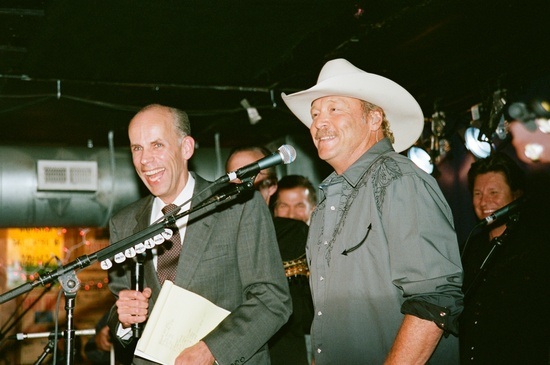 Pictured (L-R): Eddie Stubbs, Alan Jackson