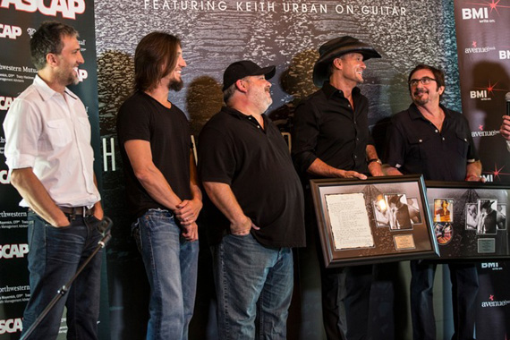 (L-R): Brett Warren, Brad Warren, Mark Irwin, McGraw, Byron Gallimore, Photo: Thien Phan