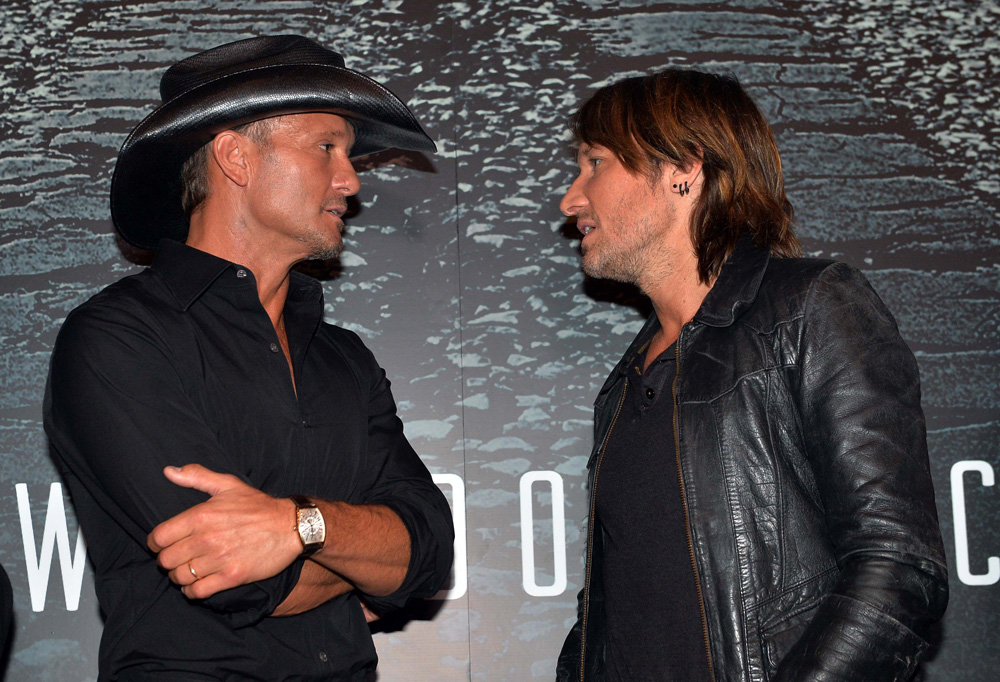 (L-R): McGraw, Urban, Photo Rick Diamond/Getty