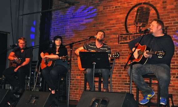 (l-r): Shane McAnally, Brandy Clark, Jimmy Robbins and Josh Osborne