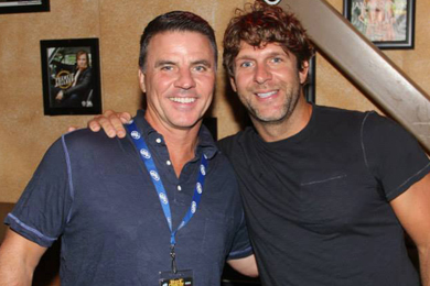 Billy Currington (R) was in Kansas City recently visiting with Mike Kennedy (L) during Q104s Hot Country Nights. The Mercury Nashville singers new album We Are Tonight comes out September 17.