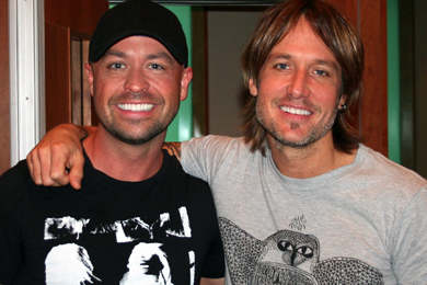 Keith Urban (R) recently stopped by the CMT Radio Live to chat with Cody Alan (L) about the release of his new album, Fuse, which dropped this week. His latest single We Were Us is our highest debut this week, cutting its way to No. 50.