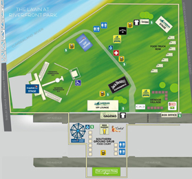 Southern Ground Nashville Map.