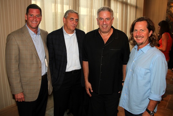 (l-r): BMIs Mark Mason, The Nashville Convention Center and Visitors Bureaus Butch Spyridon, C3 Presents Ken Levitan and Charlie Jones