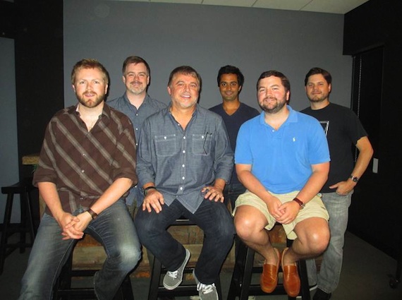 Pictured, Back row: Ben Vaughn (Warner/Chappell),  Rohan Kohli (Ozone Entertainment), Matt Michels (Warner/Chappell). Front row: BJ Hill (Warner/Chappell), Danny Orton, Blain Rhodes (Warner/Chappell).