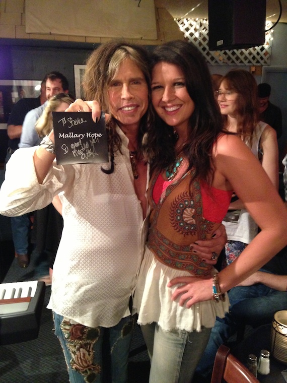 Steven Tyler and Mallary Hope