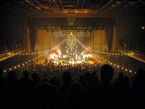 Pictured above, Mumford & Sons perform to a packed house at WMA.