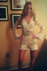 Ashley Monroe backstage for Let's Be Crazy Tour. Photo: Instagram