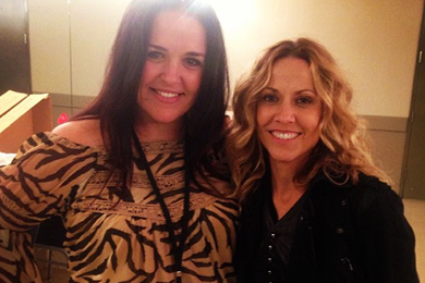 Sheryl Crow (R) recently visited with 93Qs Christi Monson (L) at the stations New Faces of Country show, which featured Crow, Chris Stapleton, Jon Pardi, Drake White, Eric Paslay, and Brothers Osborne. Crows latest WMG Nashville single is Callin' Me When I'm Lonely. 