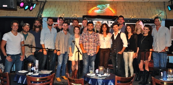 Pictured (L-R): Sea Gayle recording artist Brent Rupard, Jonathan Kingham, UMPG songwriter Ryan Hurd, Jeston Cade, Keith Walker, Sony/ATV songwriter James Ryan, Kris Hitchcock, Sarah Allison Turner, Austin Taylor Smith, Anthony Olympia, Dara Sisterhen, ASCAP's LeAnn Phelan, Chris Drizen, Brian Burke, Jillian Arciero, Brittany Aultman, Bonner Black and ASCAP's Ryan Beuschel. Photos by ASCAP's Alison Toczylowski. 